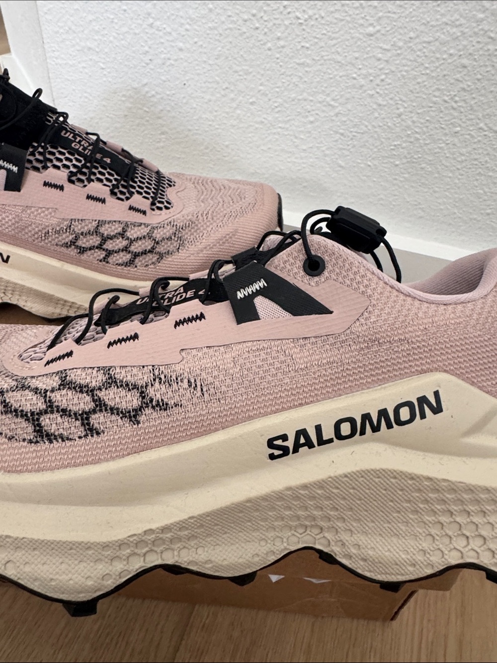 Salomon Women's Pink Ultra Glide 4 Trail Running Shoes - Picture 3 of 8